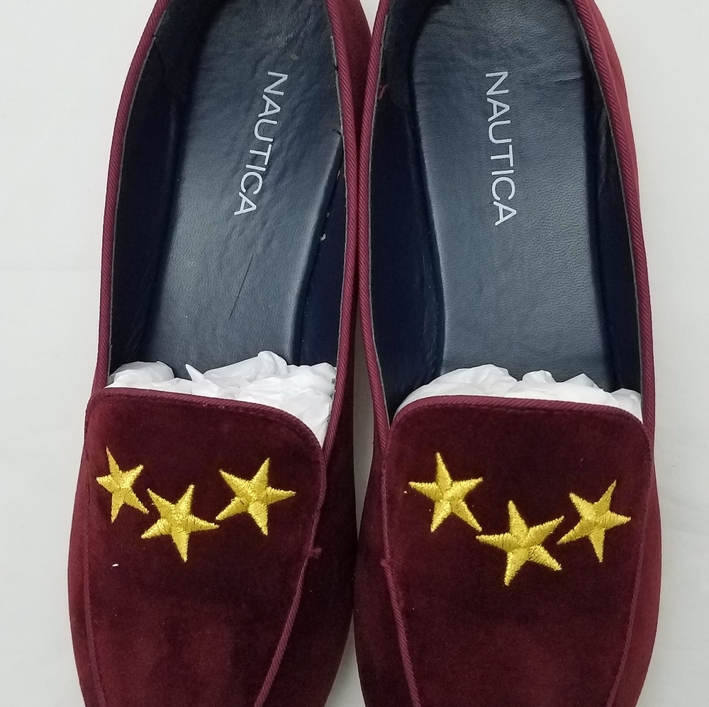 Nautica velvet loafers maroon - Picture 2 of 4